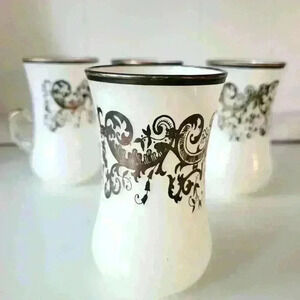 4- Italian Demitasse Cups